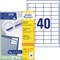 3657 - Avery Zweckform Etiketten 48,5x25,4 mm, mit QuickPeel Abziehhilfe