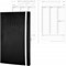CP-50925 - Chronoplan Chronobook Buchkalender, Black Edition, 2025, A5, schwarz, Softcover, Leinenprägung