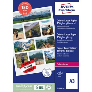 Avery Zweckform 25983-100 - Superior Colour Laser Papier glänzend A3 150g