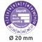 6961-2022 - Avery Zweckform Prüfplaketten Ø 20 mm, violett
