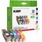 KMP-C15V - KMP Tintenpatronen Vorteilspack, kompatibel zu Canon BCI-3eBK, BCI-6BK, C, M, Y