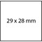 ME-30007372 - METO Etiketten für Preisauszeichner (29x28 mm, 3-zeilig, 3.500 Stück, permanent haftend) 5 Rollen à 700 Stück, weiß
