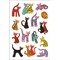 HES-3337 - Herma Decor Sticker, abstrakte Katzen