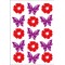 HES-6438 - Herma Magic Sticker, Blumen & Schmetterli, Filz