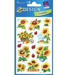 Z-Design Creative - Flower Sticker aus Papier, beglimmert