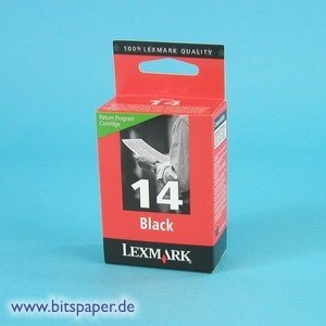 Lexmark 18C2090E - Rückgabe-Tintenpatrone Nr. 14, schwarz