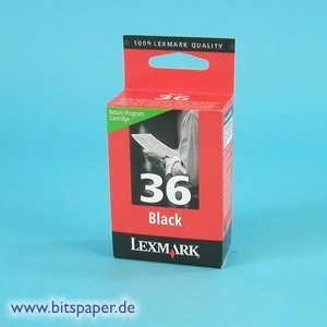 Lexmark 18C2130E - Rückgabe-Tintenpatrone Nr. 36, Schwarz