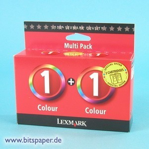 Lexmark 80D2955 - Kombipack, 2 Patronen Nr. 1, 3-farbig