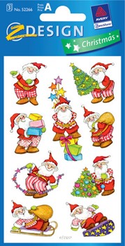 Z-Design 52266 - Weihnachten Papier Sticker, Nikolaus
