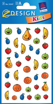 Z-Design 53247 - Papier Sticker, Obst, beglimmert