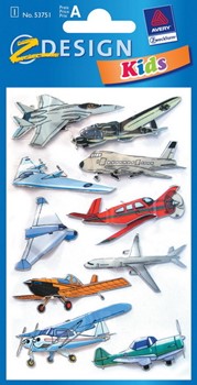 Z-Design 53751 - Sticker Metallic Flugzeuge