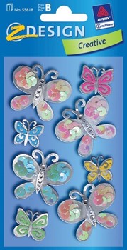 Z-Design 55818 - Collage Sticker, Schmetterlinge