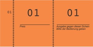 Avery Zweckform 869-10-1 - Nummernblocks orange, 10 Blocks, 105 x 53 mm