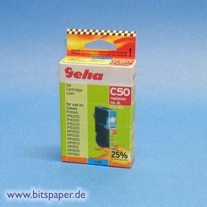 Geha 49325 - Tintenpatrone, cyan, kompatibel zu Canon CLI-8C