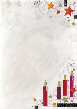 Sigel DP452 - Weihnachts-Motiv-Papier, Candle light