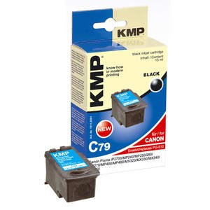 KMP 1511,0051 - Tintenpatrone, schwarz, kompatibel zu Canon PG-512