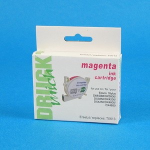 NoName 2402 - Tintenpatrone, magenta, kompatibel zu Epson T0613