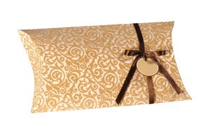 Sigel PB006-5 - Pillowbox Large, Velvet Ornaments, inkl. Geschenkband und Anhänger, 5er Pack
