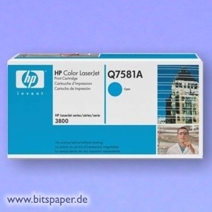 HP Q7581A - 503A Color LaserJet Druckkassette cyan