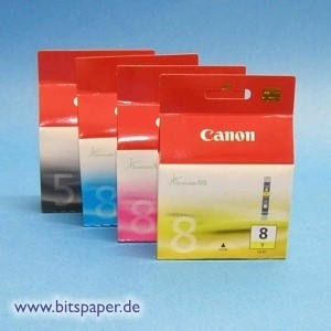Canon Set27 - Tintenpatronen Set PGI-5Bk, CLI-8C, CLI-8M, CLI-8Y