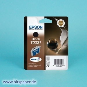 Epson T032140 T0321 - Tintenpatrone schwarz