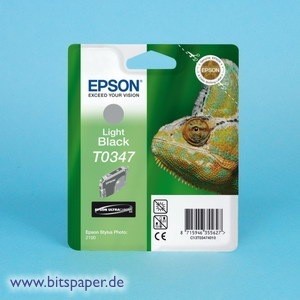 Epson T034740 T0347 - Tintenpatrone light schwarz