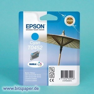 Epson T045240 T0452 - Tintenpatrone cyan, DURABrite