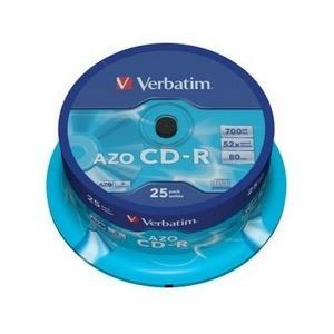 Verbatim 43352 - CD-R 700MB, 52x, Spindel, 25er Pack
