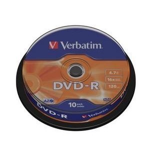 Verbatim 43523 - DVD-R 4,7GB, 16x, Spindel, 10er Pack