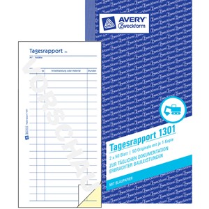 Avery Zweckform 1301 - Tagesrapport, 105 x 200 mm