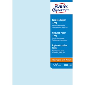 Avery Zweckform 2929-100 - Papier 5 Farben pastell A4 120g