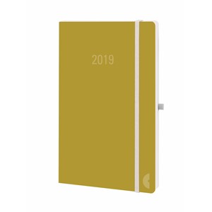 Avery Zweckform 50789 - Chronoplan Chronobook Buchkalender 2019, ca. A5, Wochenplan, olive