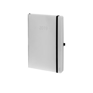 Avery Zweckform 50959 - Chronoplan Chronobook Buchkalender 2019, ca. A5, Tagesplan, weiß