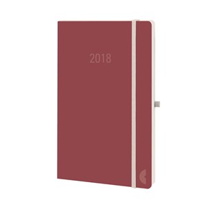 Avery Zweckform 50988 - Chronoplan Chronobook 2018, ca. A5, Wochenplan, chilli