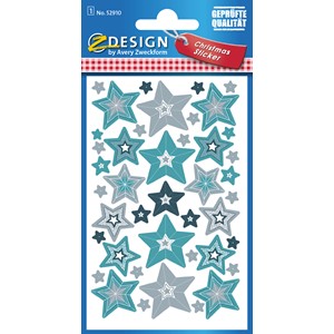 Z-Design 52910 - Papier Sticker, Sterne