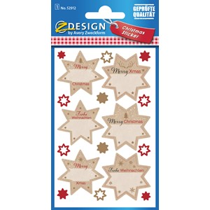 Z-Design 52912 - Papier Sticker, Sterne