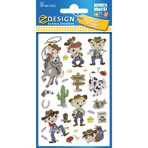 Z-Design 53223 - Papier Sticker, Cowboy