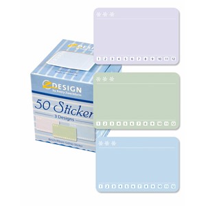 Z-Design 56822 - Sticker Eiskristalle, Ø 38 mm, 50 Aufkleber im Spender