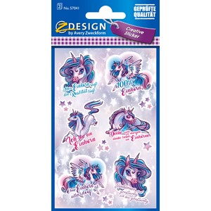 Z-Design 57041 - Deko Sticker, Einhörner Miami