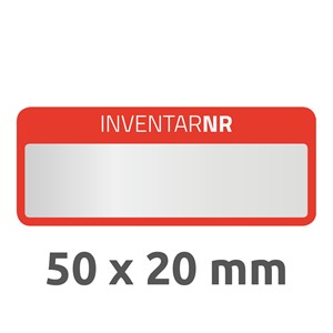 Avery Zweckform 6907 - Inventar-Etiketten, 50 x 20 mm, rot