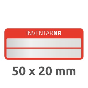 Avery Zweckform 6911 - Inventar-Etiketten, 50 x 20 mm, rot