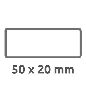 Avery Zweckform 6919 - Inventar-Etiketten, 50 x 20 mm, schwarz