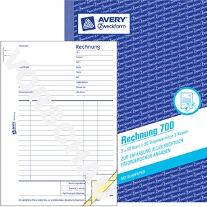 Avery Zweckform 700 - Rechnung A5