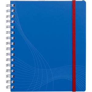 Avery Zweckform 7033 - Kunststoff-Cover Notizbuch notizio, Doppelspirale, kariert, DIN A5, blau