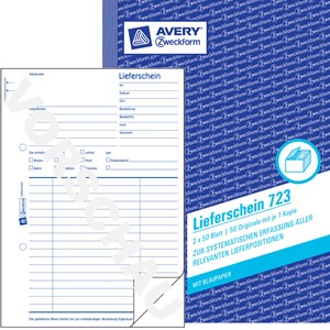 Avery Zweckform 723 - Lieferschein, A5