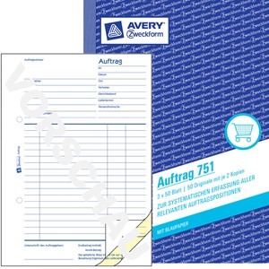 Avery Zweckform 751 - Auftrag, A5