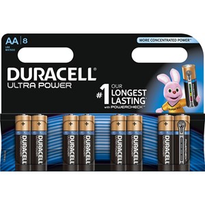 Duracell DUR002548 - Ultra Power Batterien, AA, 8er Pack