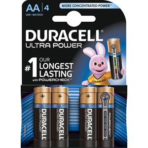 Duracell DUR002562 - Ultra Power Batterien, AA, 4er Pack