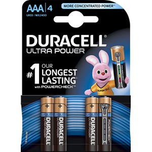 Duracell DUR002692 - Ultra Power Batterien, AAA, 4er Pack