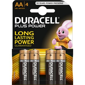 Duracell DUR017641 - Plus Power Batterien, AA 4er Pack